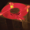 Fan Aluminium 80 mm Red
