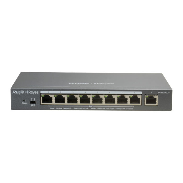 RUijie RG-ES209GC-P 9-port Gigabit Cloud Managed PoE+ Switch