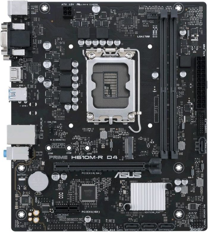 Asus H610M Mainboard DDR4 socket 1700